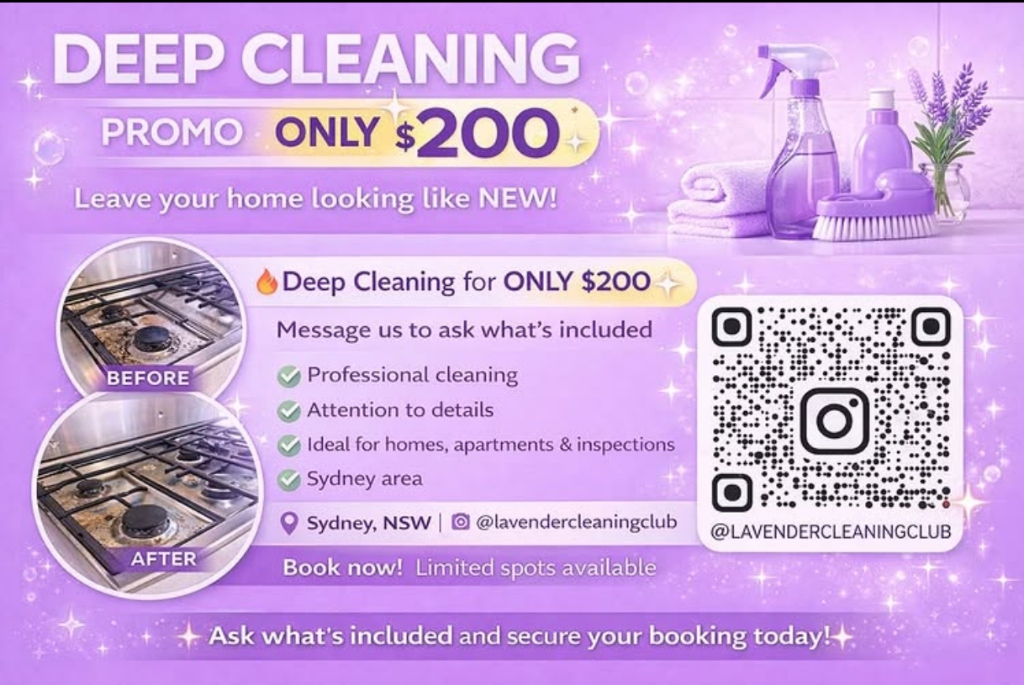 Deep Cleaning Promo Sydney - Only $200